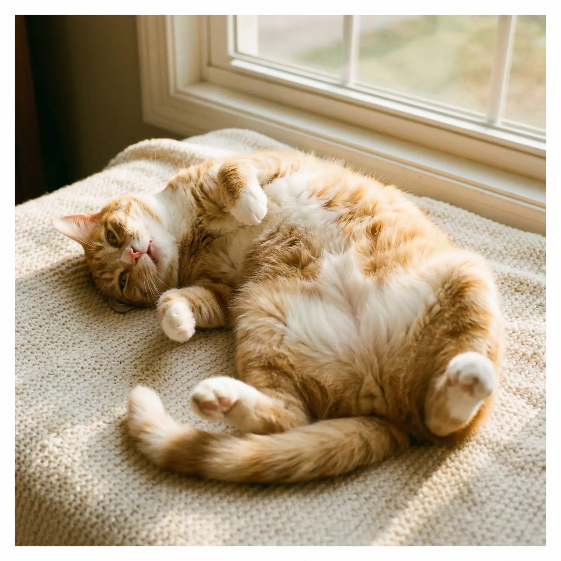 猫咪仰躺露出肚皮 - 啦啦啦在线视频直播